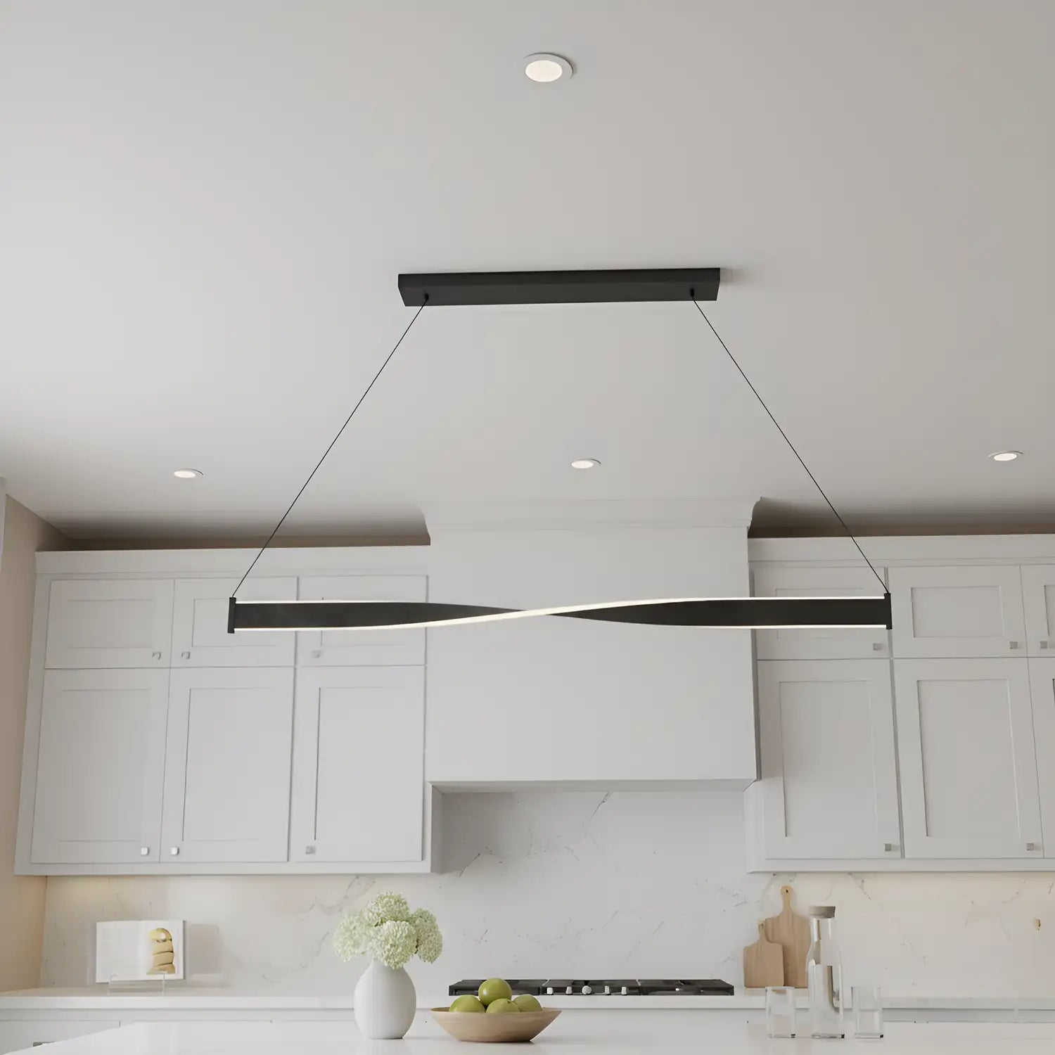 QUOIZEL, PORTER ISLAND CHANDELIER, LINEAR LIGHT
