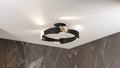 QUOIZEL, SAFFRON SEMI-FLUSH MOUNT, SEMI FLUSH MOUNT LIGHT