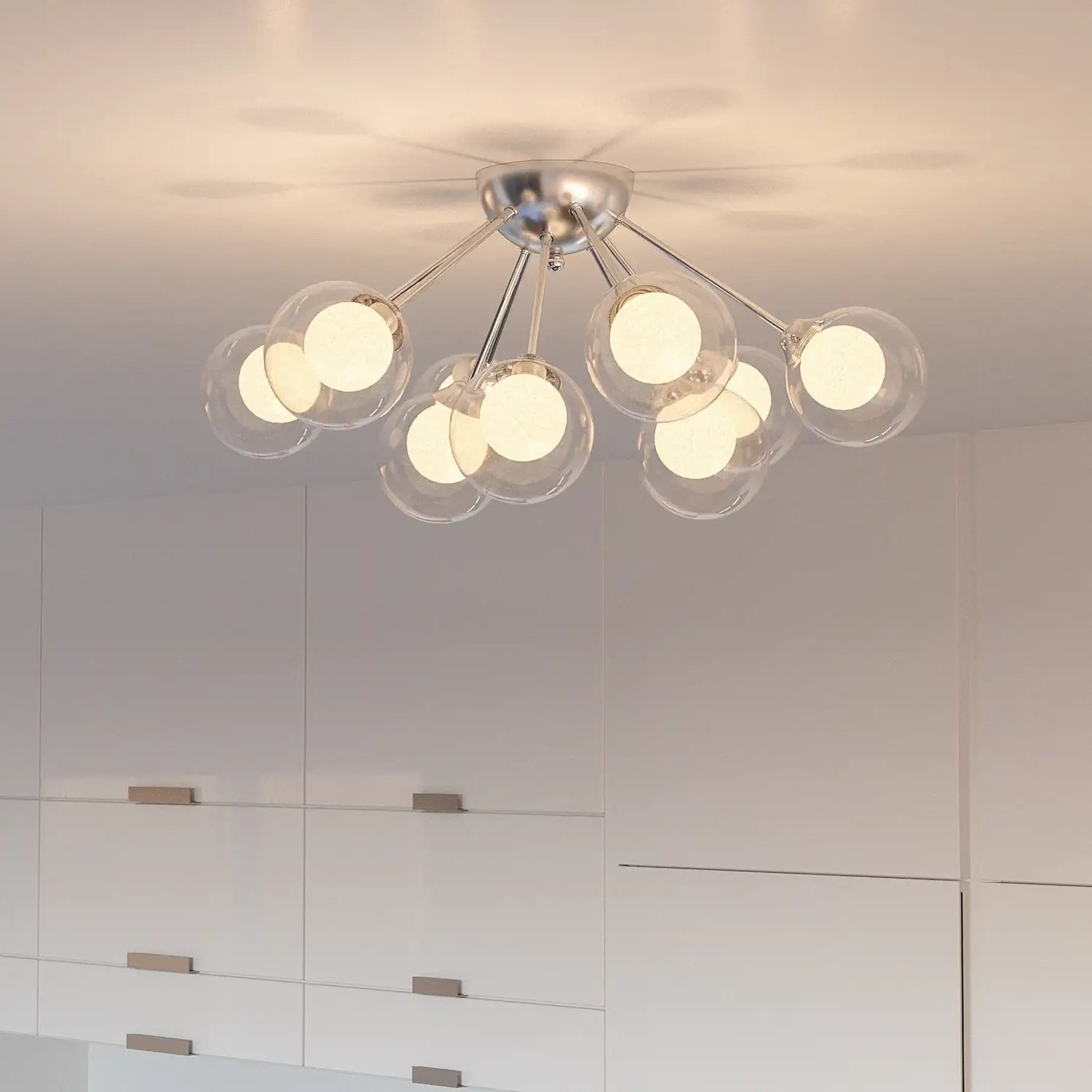 QUOIZEL, SPELLBOUND SEMI-FLUSH MOUNT, SEMI FLUSH MOUNT LIGHT