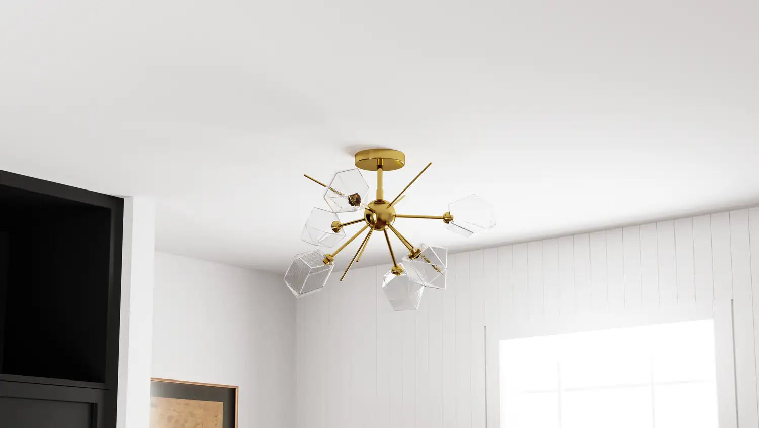 QUOIZEL, SALVADOR SEMI-FLUSH MOUNT, SEMI FLUSH MOUNT LIGHT