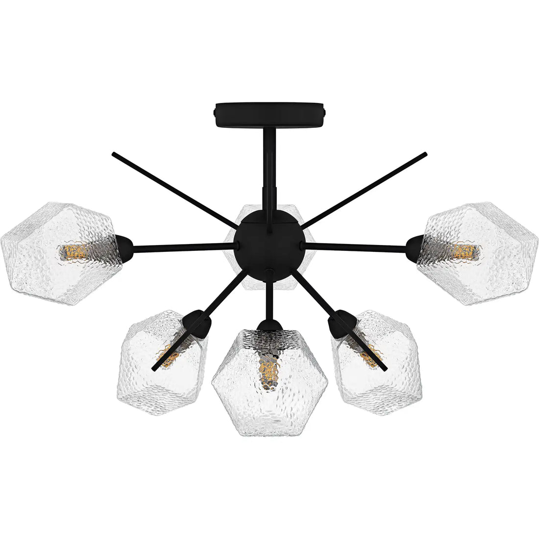 QUOIZEL, SALVADOR, SEMI FLUSH MOUNT LIGHT