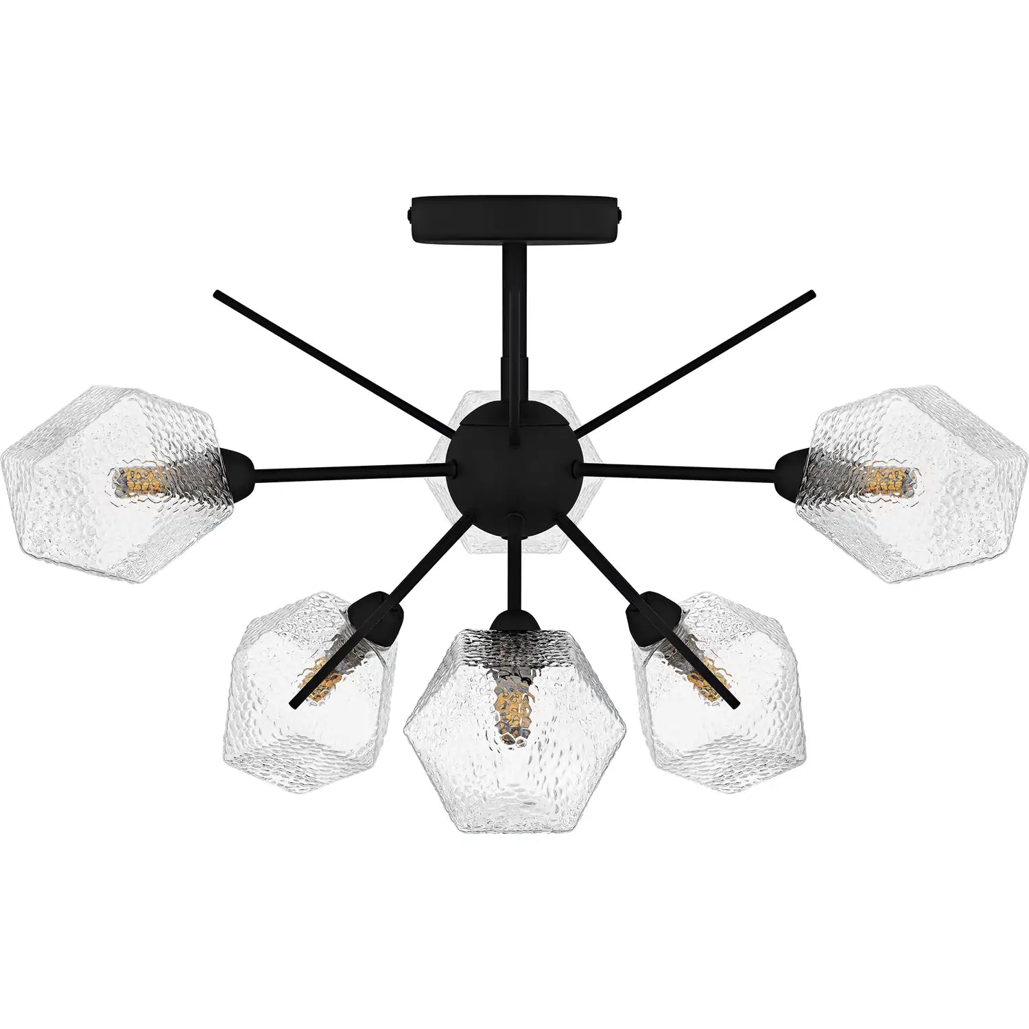 QUOIZEL, SALVADOR, SEMI FLUSH MOUNT LIGHT
