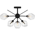 QUOIZEL, SALVADOR, SEMI FLUSH MOUNT LIGHT