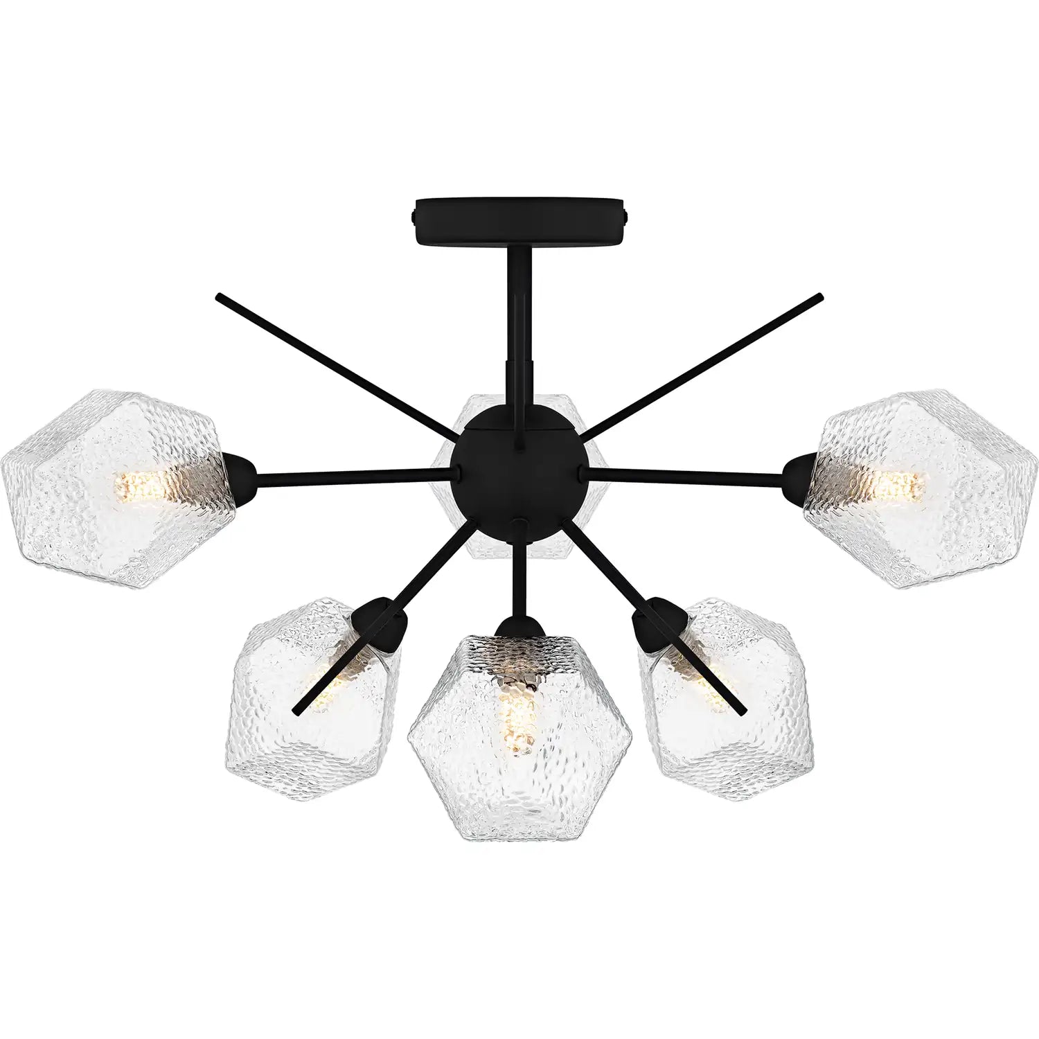 QUOIZEL, SALVADOR, SEMI FLUSH MOUNT LIGHT