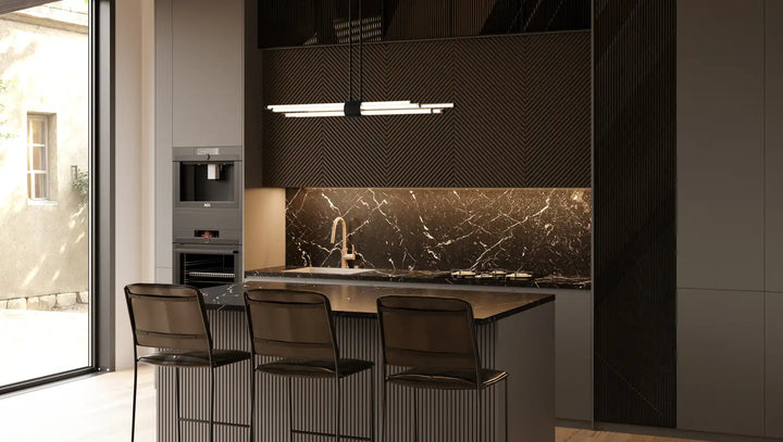 QUOIZEL, TALBOTT ISLAND CHANDELIER, LINEAR LIGHT