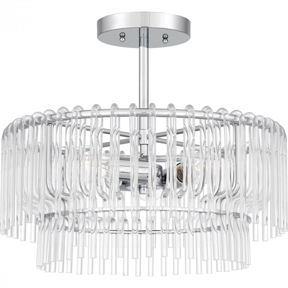 QUOIZEL, TAYSHIA SEMI-FLUSH MOUNT, SEMI FLUSH MOUNT LIGHT