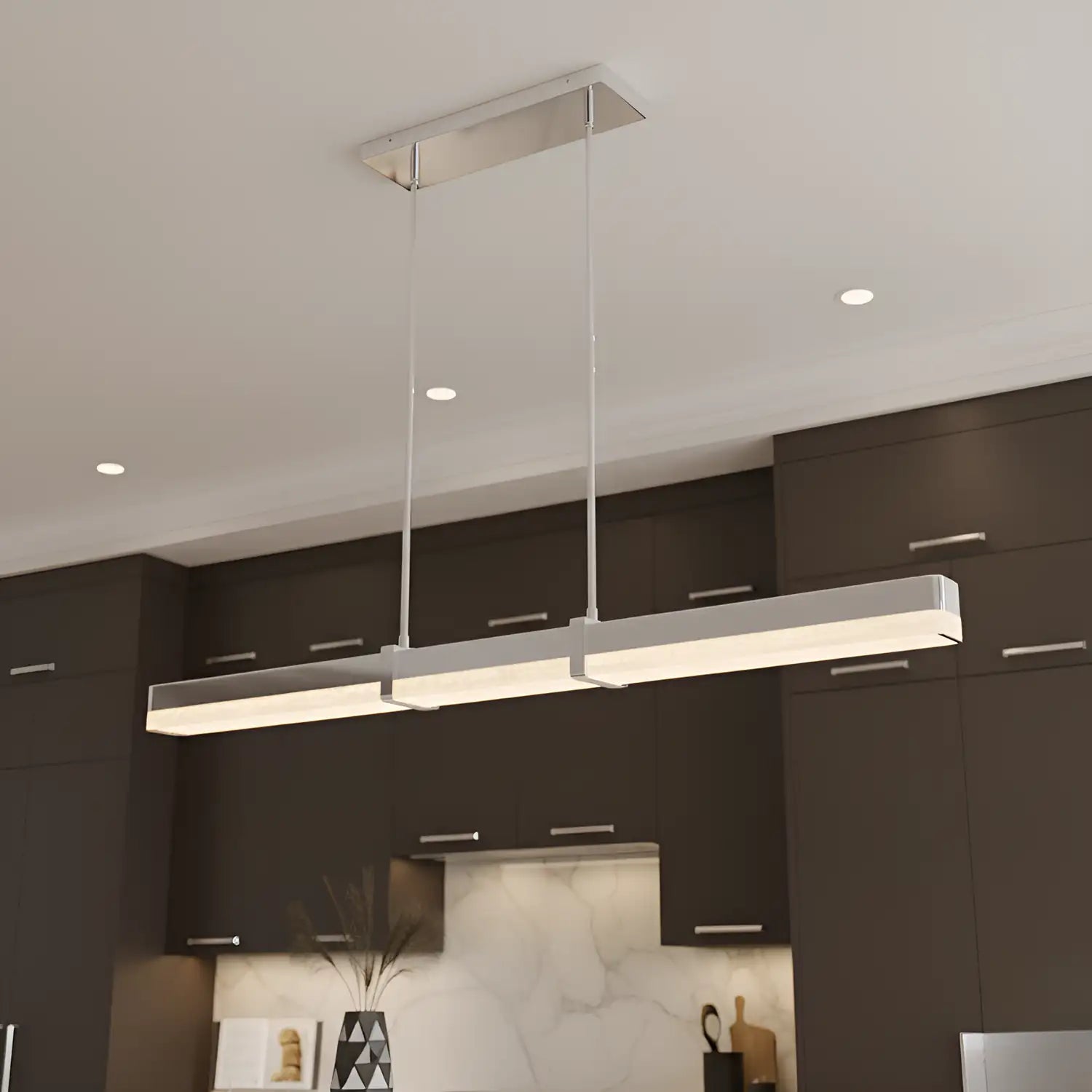 QUOIZEL, THEODORE ISLAND CHANDELIER, LINEAR LIGHT