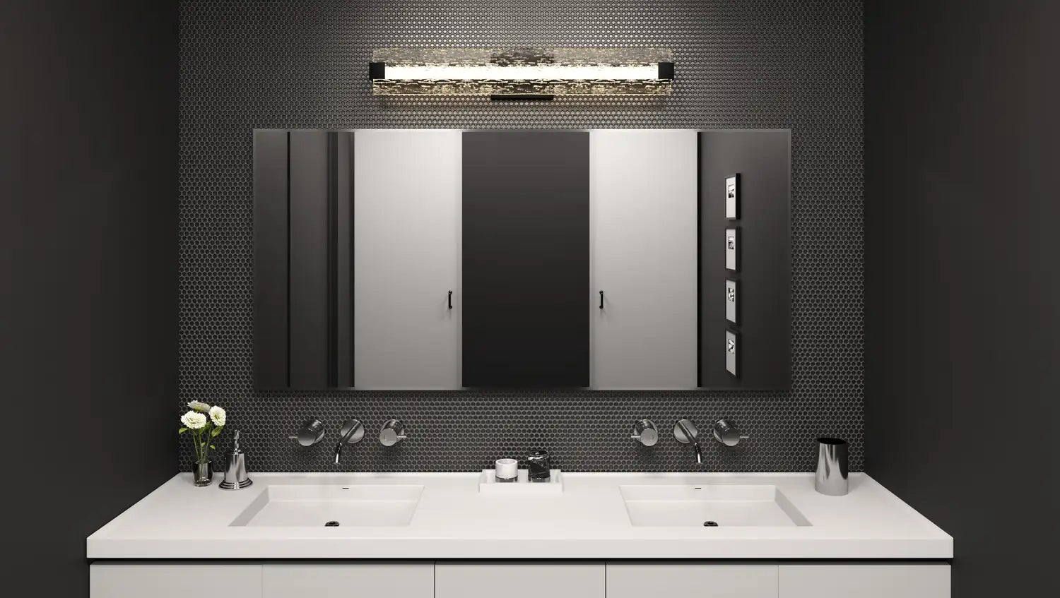 QUOIZEL, WINTER BATH LIGHT, BATH VANITY LIGHT