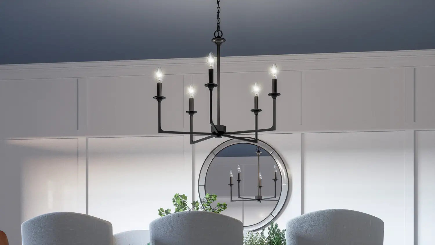 QUOIZEL, PRESCOTT CHANDELIER, CHANDELIER LIGHT