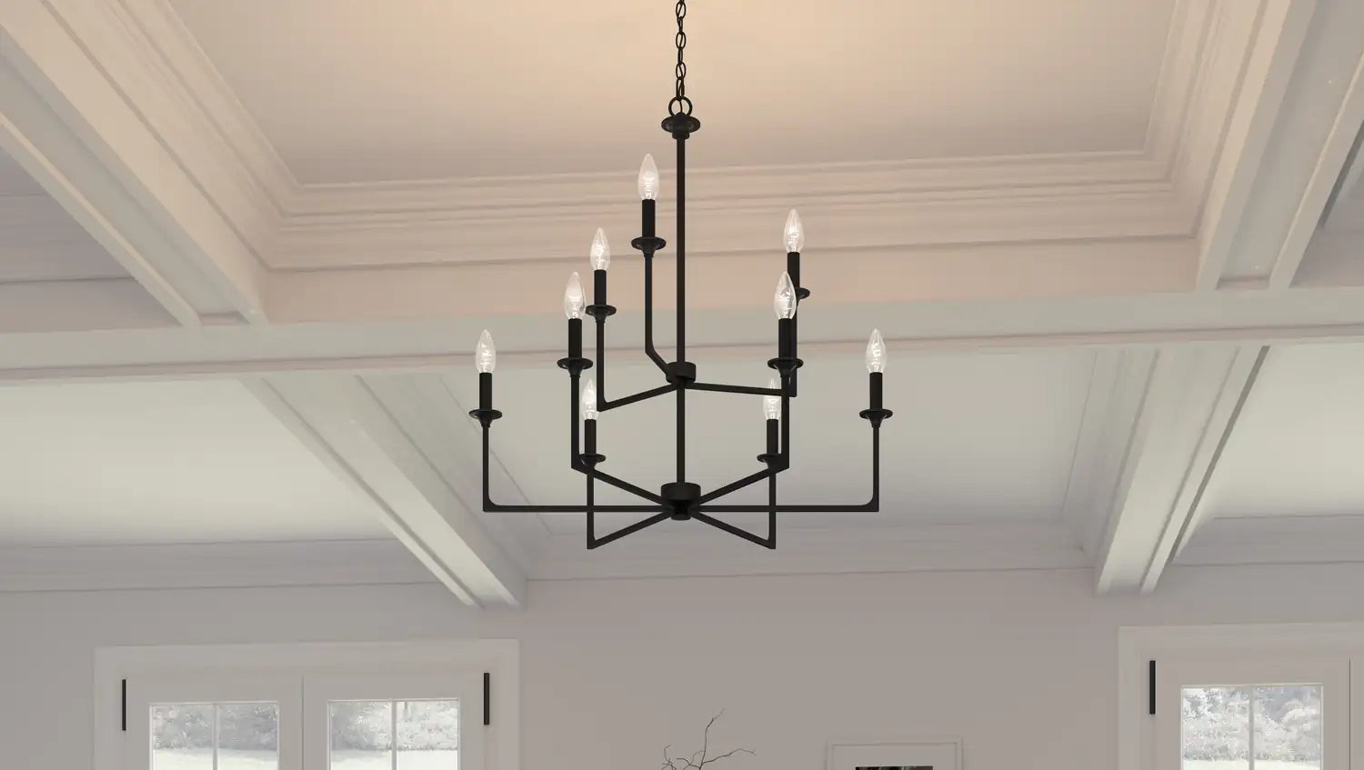 QUOIZEL, PRESCOTT CHANDELIER, CHANDELIER LIGHT