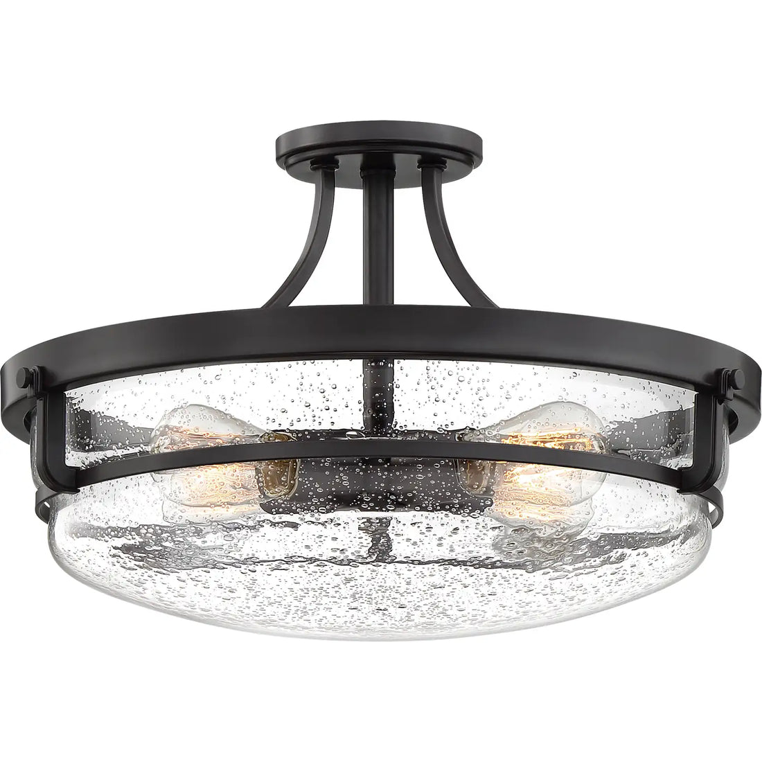 QUOIZEL, OUTPOST SEMI-FLUSH MOUNT, SEMI FLUSH MOUNT LIGHT
