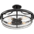 QUOIZEL, OUTPOST SEMI-FLUSH MOUNT, SEMI FLUSH MOUNT LIGHT