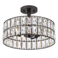 QUOIZEL, COFFMAN SEMI-FLUSH MOUNT, SEMI FLUSH MOUNT LIGHT