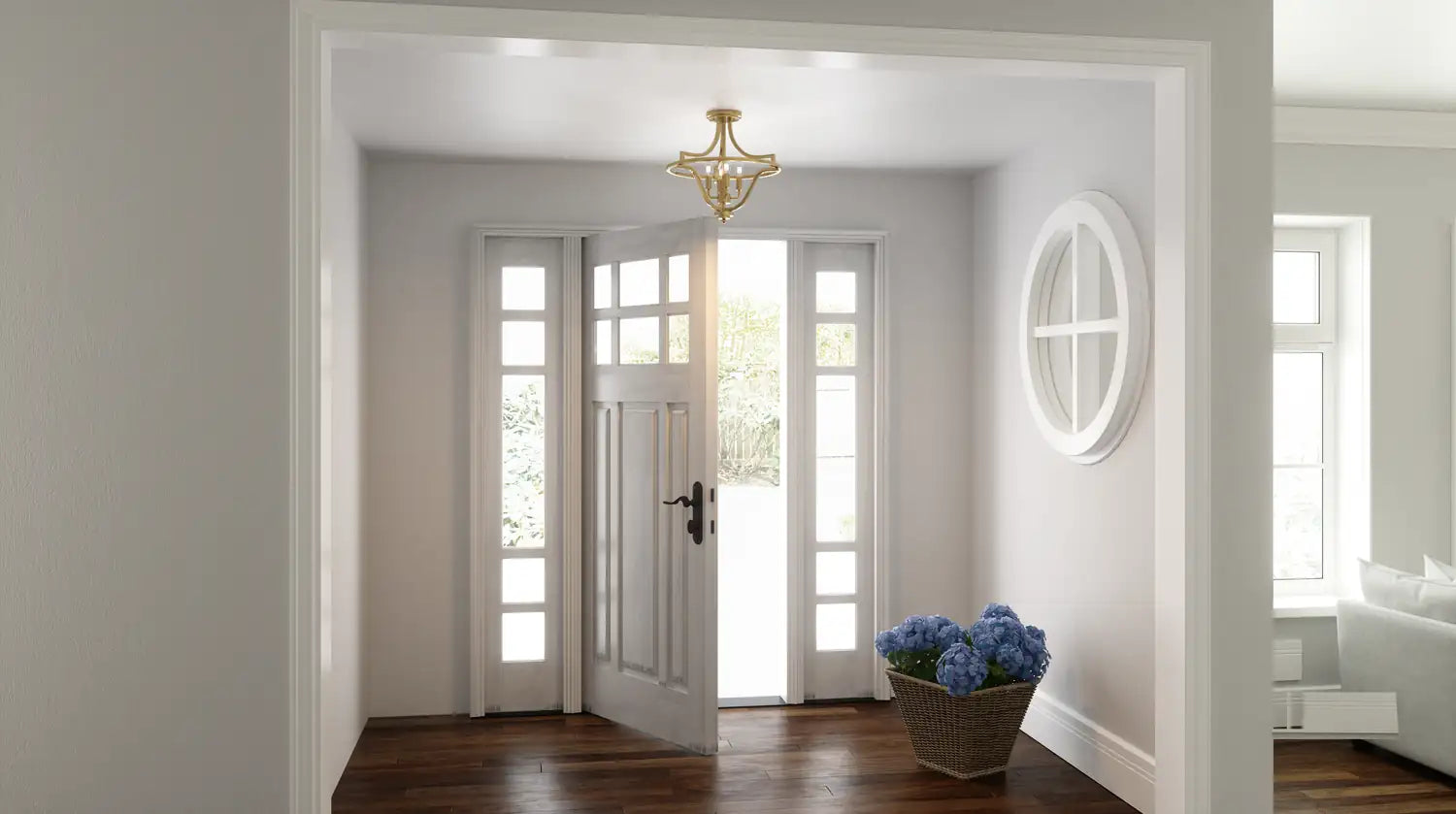 QUOIZEL, HARVEL SEMI-FLUSH MOUNT, SEMI FLUSH MOUNT LIGHT