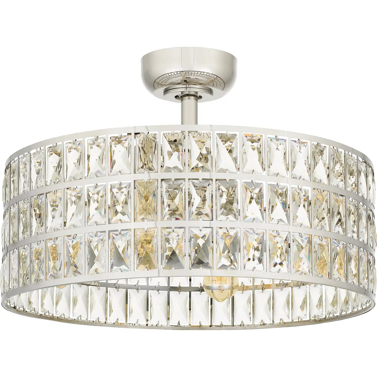 QUOIZEL, QUOIZEL FANDELIER, SEMI FLUSH MOUNT LIGHT