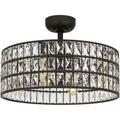 QUOIZEL, QUOIZEL FANDELIER, SEMI FLUSH MOUNT LIGHT