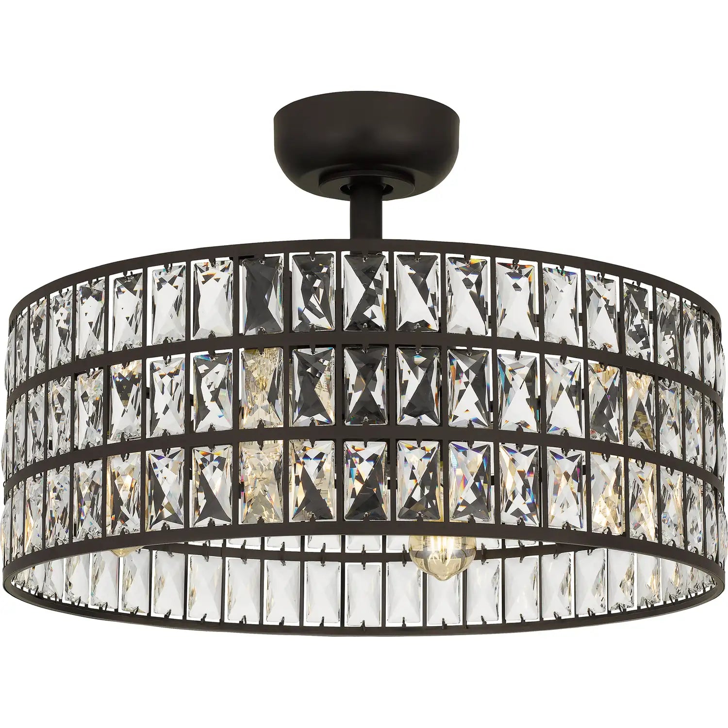 QUOIZEL, QUOIZEL FANDELIER, SEMI FLUSH MOUNT LIGHT