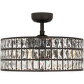 QUOIZEL, QUOIZEL FANDELIER, SEMI FLUSH MOUNT LIGHT