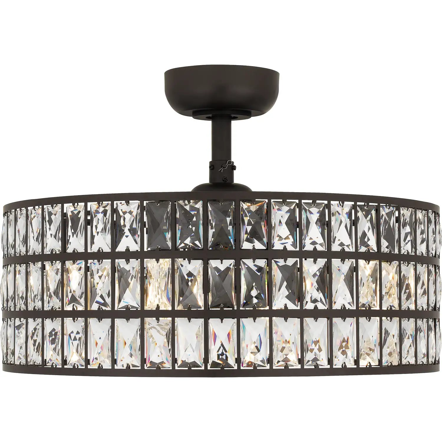 QUOIZEL, QUOIZEL FANDELIER, SEMI FLUSH MOUNT LIGHT