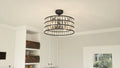 QUOIZEL, QUOIZEL FANDELIER, SEMI FLUSH MOUNT LIGHT