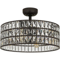 QUOIZEL, QUOIZEL FANDELIER, SEMI FLUSH MOUNT LIGHT