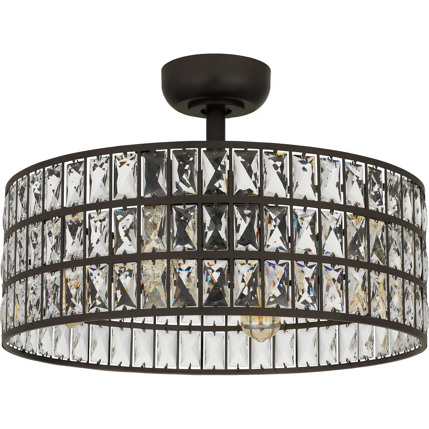 QUOIZEL, QUOIZEL FANDELIER, SEMI FLUSH MOUNT LIGHT