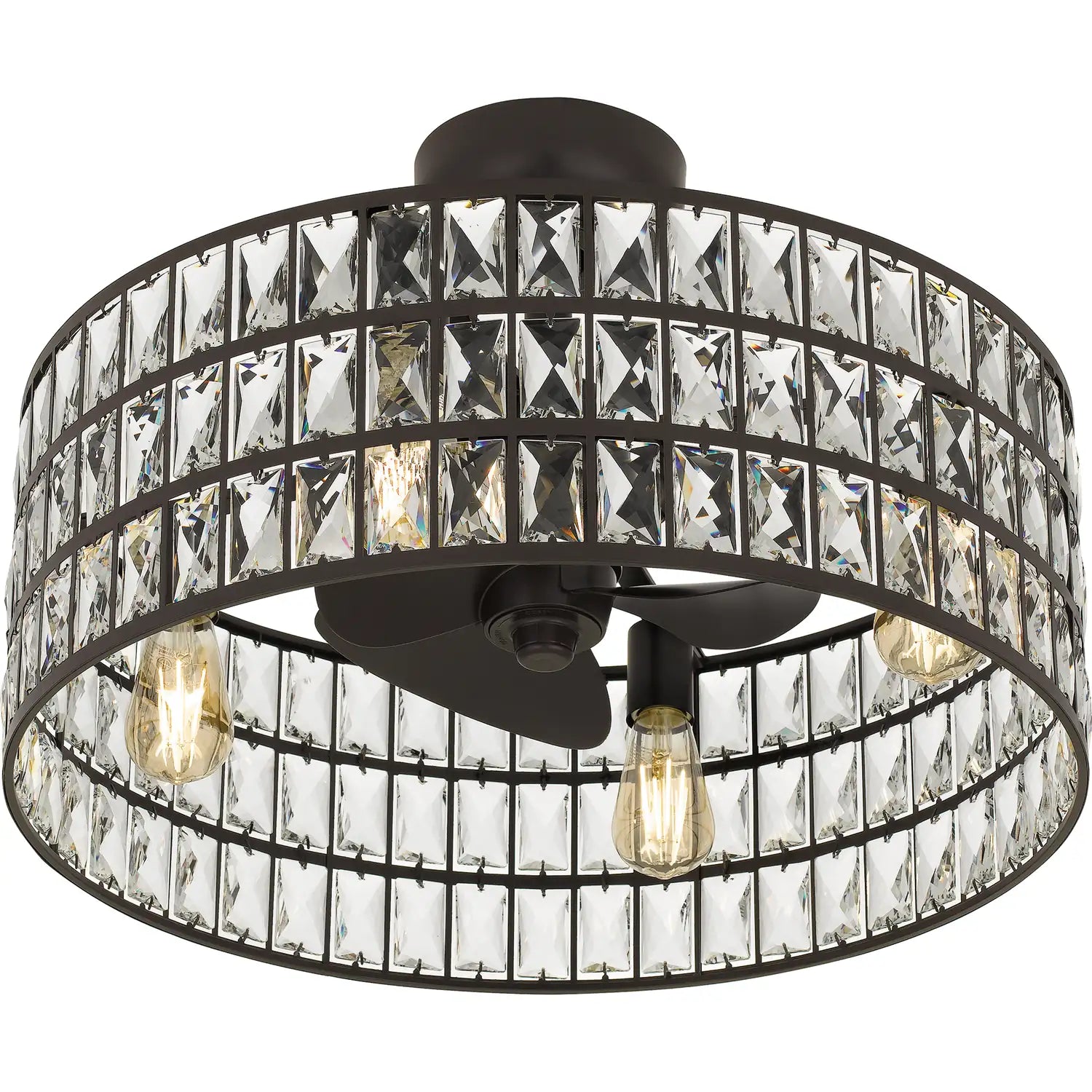 QUOIZEL, QUOIZEL FANDELIER, SEMI FLUSH MOUNT LIGHT