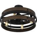 QUOIZEL, QUOIZEL FANDELIER, SEMI FLUSH MOUNT LIGHT