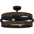 QUOIZEL, QUOIZEL FANDELIER, SEMI FLUSH MOUNT LIGHT