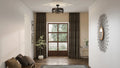 QUOIZEL, QUOIZEL FANDELIER, SEMI FLUSH MOUNT LIGHT