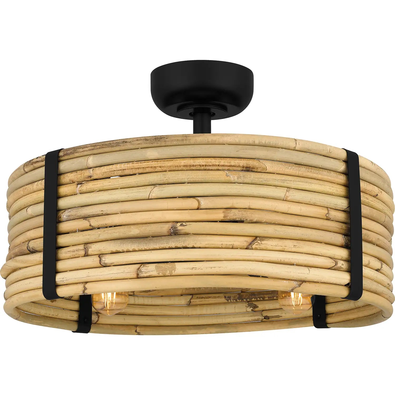 QUOIZEL, QUOIZEL FANDELIER, SEMI FLUSH MOUNT LIGHT