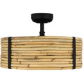 QUOIZEL, QUOIZEL FANDELIER, SEMI FLUSH MOUNT LIGHT