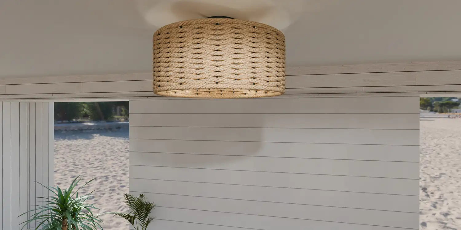 QUOIZEL, QUOIZEL FANDELIER, SEMI FLUSH MOUNT LIGHT
