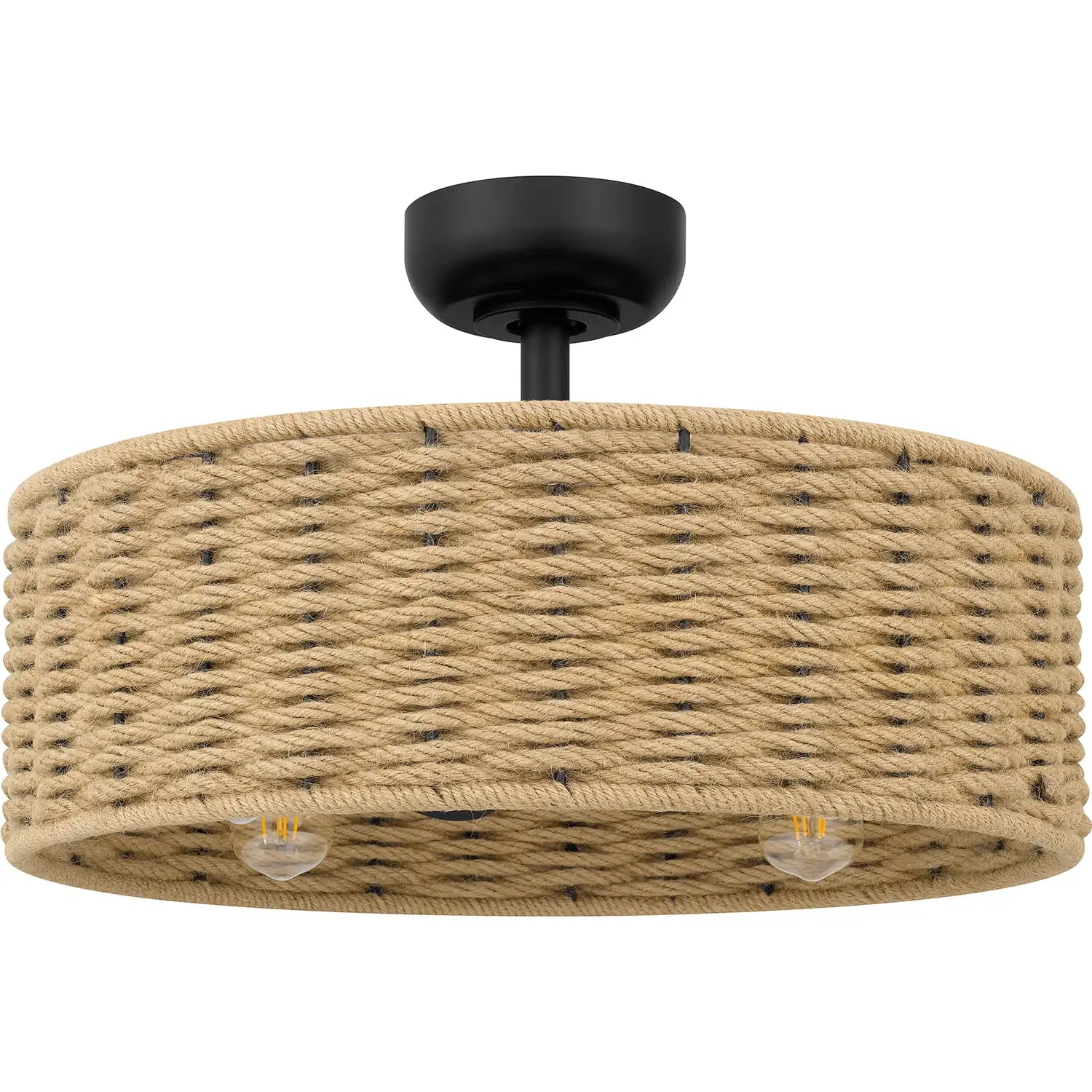 QUOIZEL, QUOIZEL FANDELIER, SEMI FLUSH MOUNT LIGHT