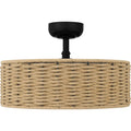 QUOIZEL, QUOIZEL FANDELIER, SEMI FLUSH MOUNT LIGHT