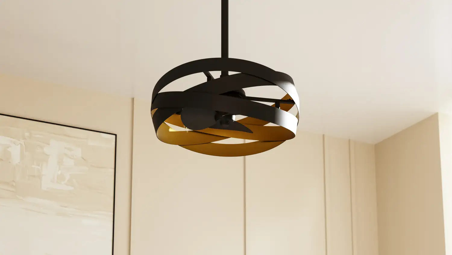 QUOIZEL, QUOIZEL FANDELIER, SEMI FLUSH MOUNT LIGHT