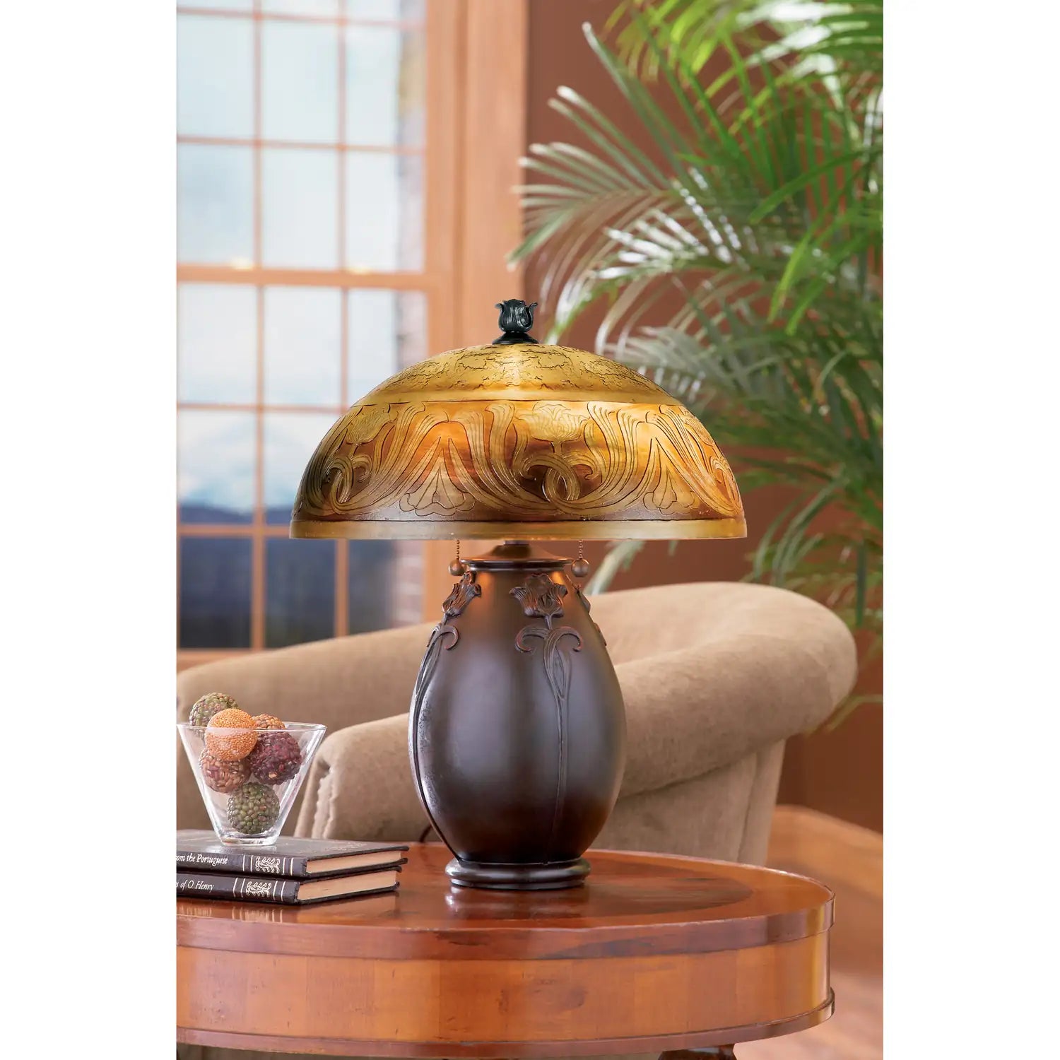 QUOIZEL, GLENHAVEN TABLE LAMP, TABLE LAMPS