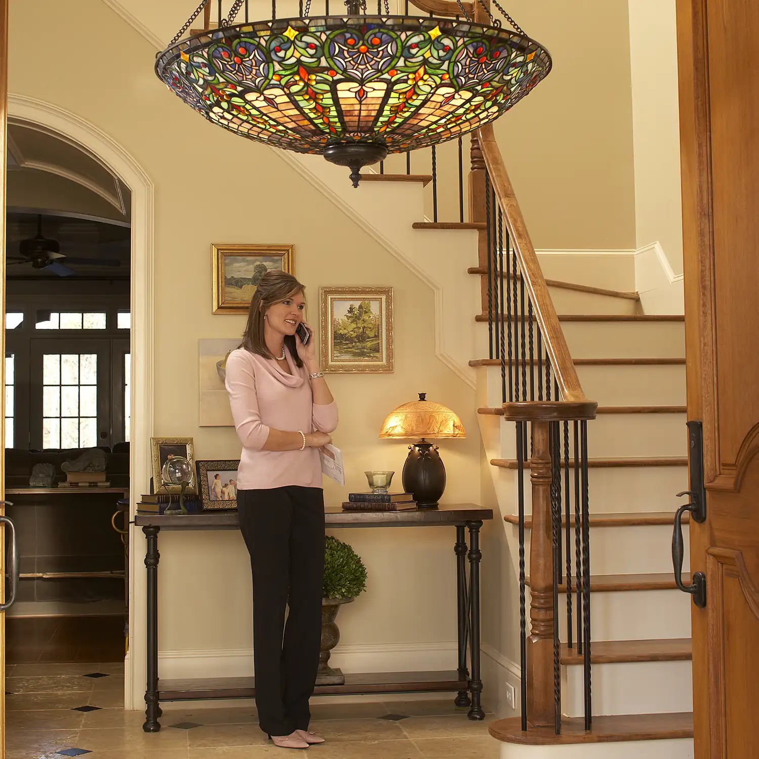 QUOIZEL, GLENHAVEN TABLE LAMP, TABLE LAMPS