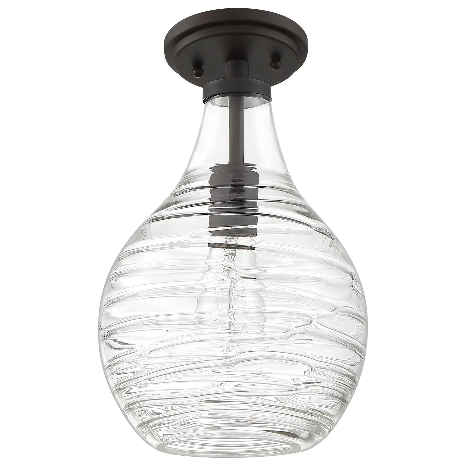 QUOIZEL, GENIE SEMI-FLUSH MOUNT, SEMI FLUSH MOUNT LIGHT