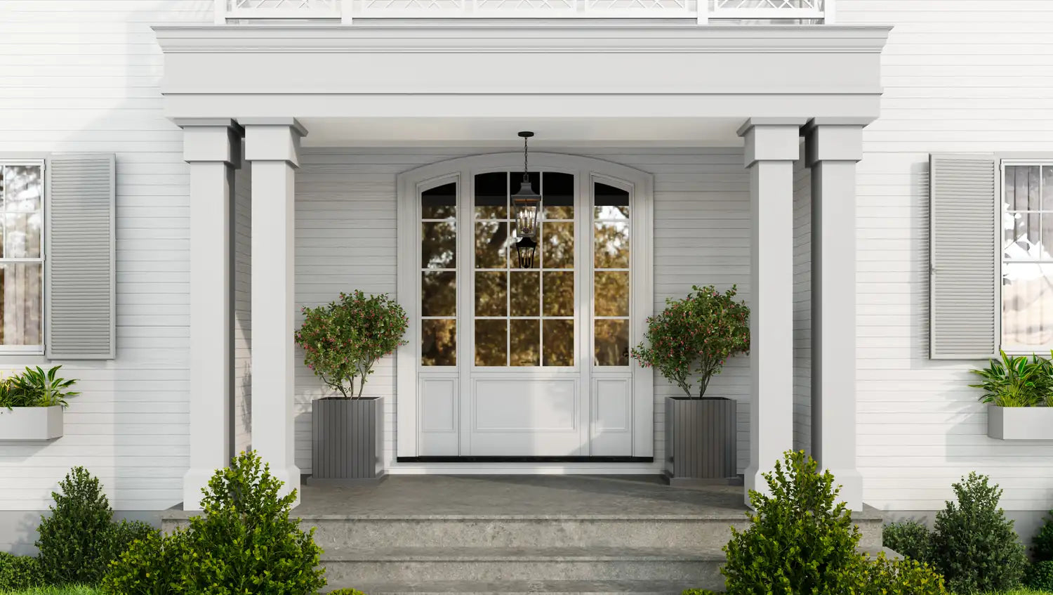 QUOIZEL, QUENTIN OUTDOOR LANTERN, OUTDOOR CEILING LIGHTS