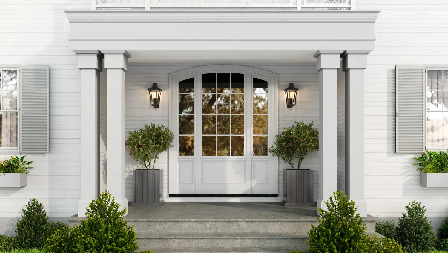 QUOIZEL, QUENTIN OUTDOOR LANTERN, OUTDOOR CEILING LIGHTS