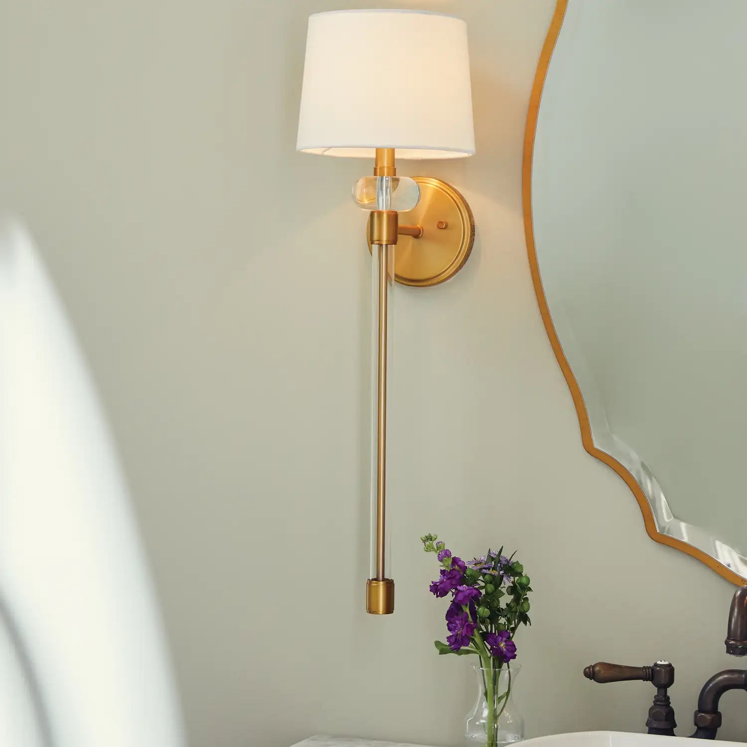 QUOIZEL, BARBOUR WALL SCONCE, WALL SCONCES