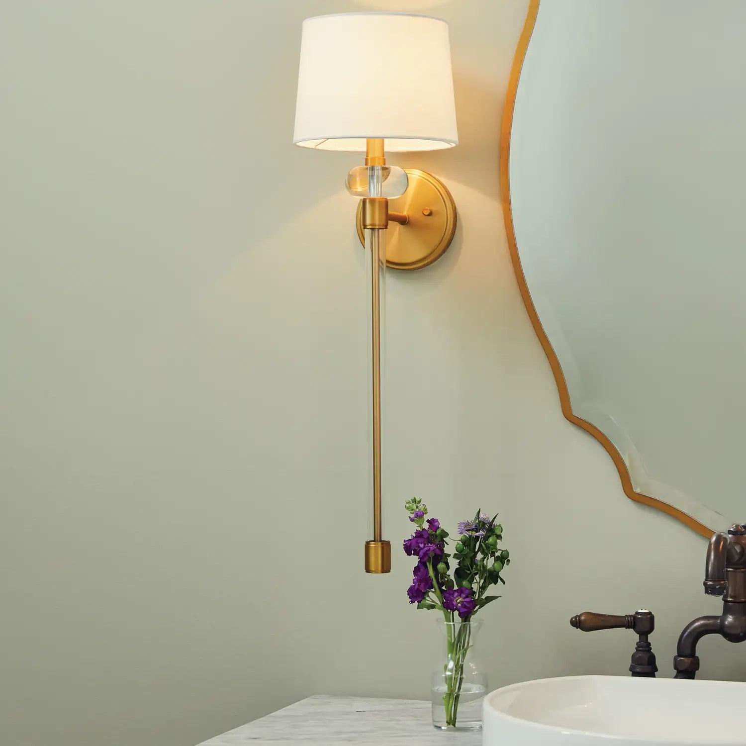 QUOIZEL, BARBOUR WALL SCONCE, WALL SCONCES