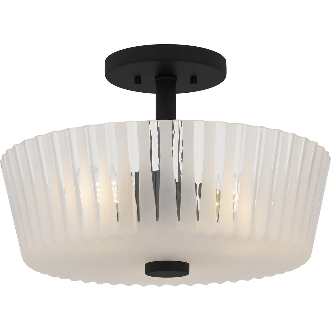 QUOIZEL, GRAY SEMI-FLUSH MOUNT, SEMI FLUSH MOUNT LIGHT