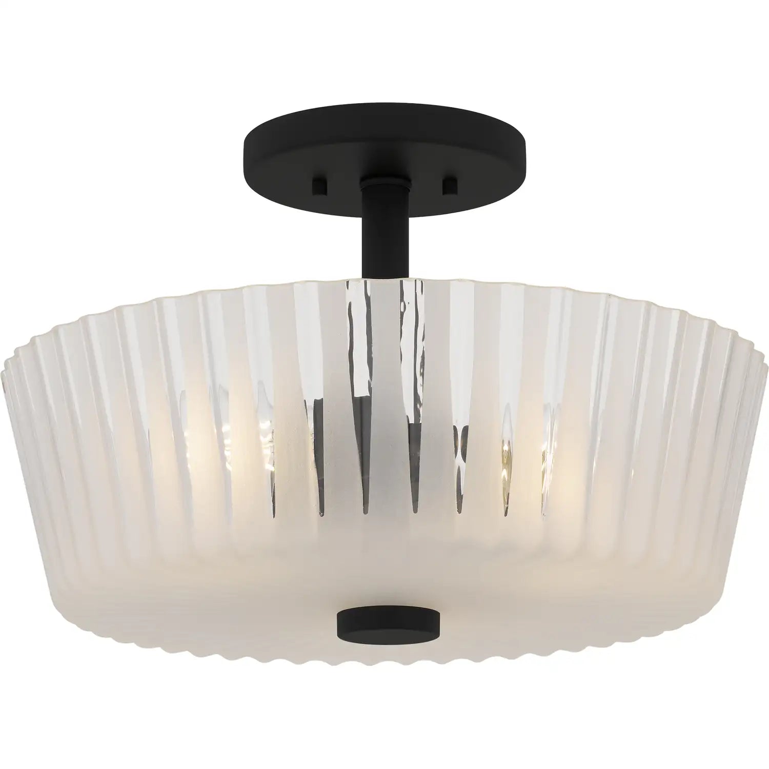 QUOIZEL, GRAY SEMI-FLUSH MOUNT, SEMI FLUSH MOUNT LIGHT