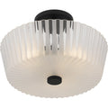 QUOIZEL, GRAY SEMI-FLUSH MOUNT, SEMI FLUSH MOUNT LIGHT