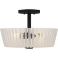 QUOIZEL, GRAY SEMI-FLUSH MOUNT, SEMI FLUSH MOUNT LIGHT