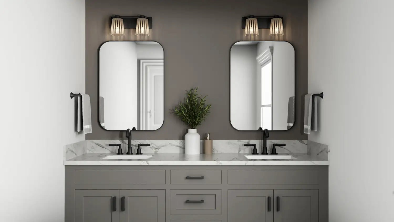 QUOIZEL, GRAY BATH LIGHT, BATH VANITY LIGHT