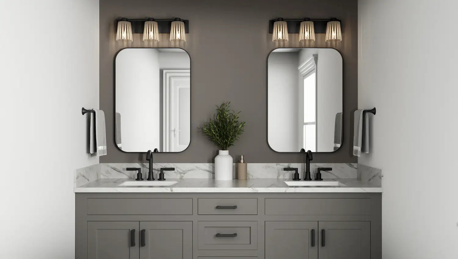 QUOIZEL, GRAY BATH LIGHT, BATH VANITY LIGHT
