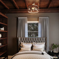 QUOIZEL, DURY FANDELIER, SEMI FLUSH MOUNT LIGHT